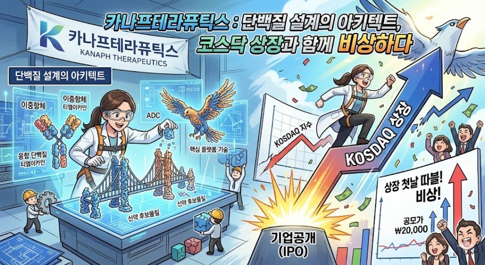 [인사이트] 카나프테라퓨틱스: 단백질 설계의 아키텍트, 코스닥 상장과 함께 비상하다