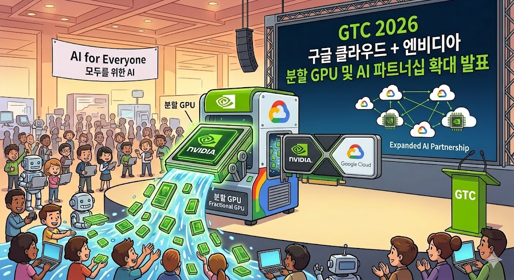 [인사이트] 구글 클라우드와 엔비디아의 ‘지능형 동맹’: 분할 GPU가 여는 AI 민주화 시대