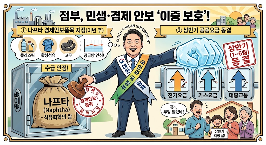[인사이트] 호르무즈발 에너지 위기와 정부의 ‘경제안보’ 총력전: 나프타 지정과 요금 동결의 함의