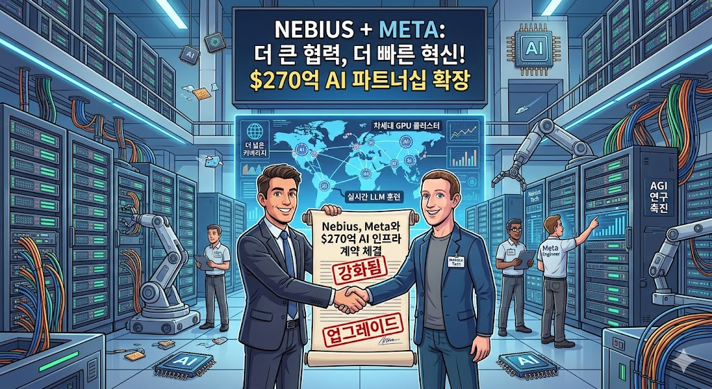 [인사이트] 네비우스와 메타의 270억 달러 동맹: AI 컴퓨팅의 거대 설계도가 바뀌다